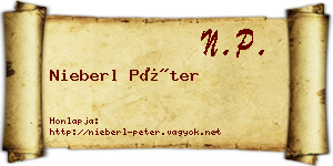 Nieberl Péter névjegykártya